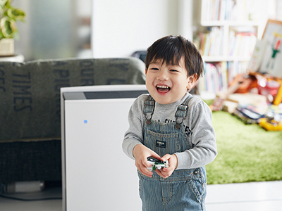 子どものことを考えた空気清浄機です