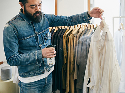 アパレルPR中室太輔さんは、このようにコートをケアしています