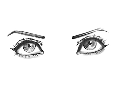 丸顔さん、面長さんに似合う眉の形はどれ?